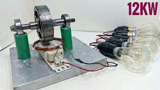 How to make 250V 12000W Free energy use 100 copper wire free Energy Generator [upl. by Tasiana]