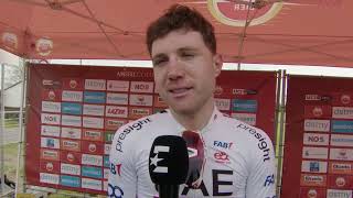 Marc Hirschi  Interview at the finish  Amstel Gold Race 2024 [upl. by Yvor]