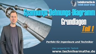 SpannungsDehnungsDiagramm Erklärung Teil 1  Maschinentechnik für Ingenieure amp Techniker 2024 [upl. by Hayley]