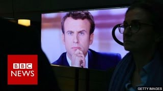 French election Macron declared winner of final debate  BBC News [upl. by Atiuqrehs]