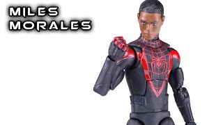 Marvel Legends MILES MORALES Gamerverse SpiderMan Action Figure Review [upl. by Raila18]