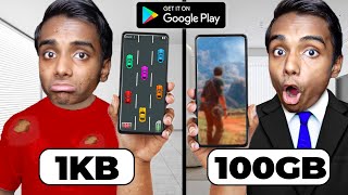 1KB VS 100GB PLAYSTORE GAMES [upl. by Drogin]