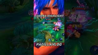 EUDORA GAMEPLAY mobilelegends mlbb shorts youtubeshorts eudorabuild [upl. by Llewellyn808]