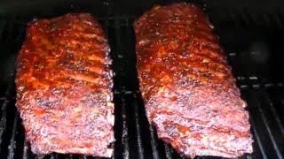 Smoked BBQ Spare Ribs quotTexas Stylequot [upl. by Leuqim660]