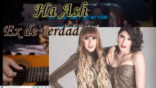 Ex de verdad  Ha Ash  Karaoke Guitar [upl. by Leroy]