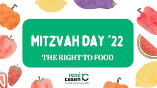 Enshrining the Right to Food in UK law Mitzvah Day 2022 [upl. by Kealey727]