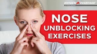 Nose Unblocking Exercises  How To Get Rid Of A Blocked Nose [upl. by Eddy]