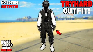 GTA 5 ONLINE EASY BLACK JOGGERS TRYHARD MODDED OUTFIT W INVISIBLE TORSO GLITCH 167 NO TRANSFER [upl. by Girand188]