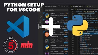 How to setup Python for VSCode in 2023 in 5mins  Install Python and Setup VSCode for Windows 10 [upl. by Isidoro27]