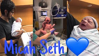 Welcome to the world Micah💙 BIRTH VLOG 19 amp PREGNANT [upl. by Nniuq476]