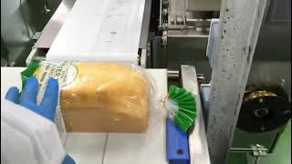 Automatic bread bag opener and twist tie packing machine production line [upl. by Panaggio]