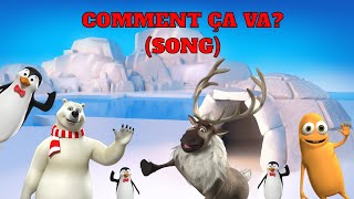 Bonjour mes amis comment ça va  How are you French song for kids [upl. by Adnilasor]