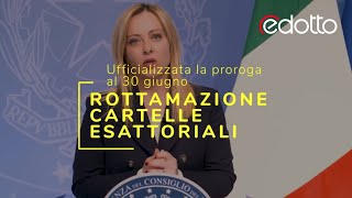 Rottamazione cartelle ufficializzata la proroga [upl. by Eiramanad]