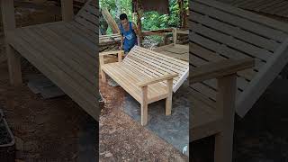 FOLDING SOFA BED shortvideo carpentry wood furnituredesign diy woodworking [upl. by Borchers]