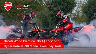 Ducati World Première 2024  Hypermotard 698 Mono  Live Play Ride [upl. by Pieter]