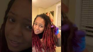 DIY SemiPermanent Color for Locs Easy amp Fun Transformation diyhaircolor locs redhair [upl. by Assina]