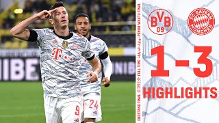 Lewandowski at the double  Borussia Dortmund vs FC Bayern  Supercup Highlights [upl. by Artim]