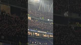 Curva Sud Milano canta i cori a Madrid tifosi ultras [upl. by Tonry]