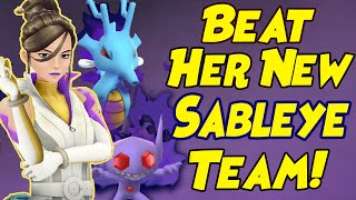 How to Beat Sierra NEW Shadow Sableye Oct 2023 Team in Pokemon GO with Kingdra [upl. by Acinoryt]