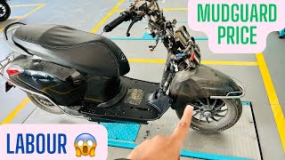 Chetak Electric Mudguard Change With Price  Labour 😱 bajajchetakelectricscooter [upl. by Oigres]