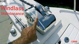 Lewmar PROFish 700 Windlass Maintenance Crooked PilotHouse boat [upl. by Ahsekahs128]