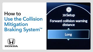 How to Use the Collision Mitigation Braking System™ CMBS™ [upl. by Ainegul]