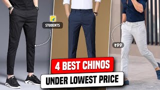 Best Chinos For Men 🔥 Best chinos under 500  Best trousers for men under 500 [upl. by Rissa]