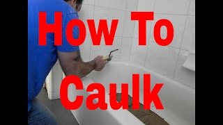 How To Caulk BathTubShowerPanAt Hardwood Floor For Beautiful Results DaveBlake Contractor [upl. by Yborian]