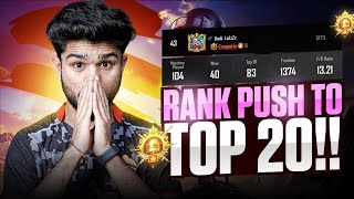 NONSTOP RANK PUSH TO TOP 20😁  DELHI MEETUP UPDATES  GODL LoLzZz [upl. by Ayamat731]