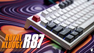 Royal Kludge R87 Review  A Cool Keyboard within Budget [upl. by Ravilob]