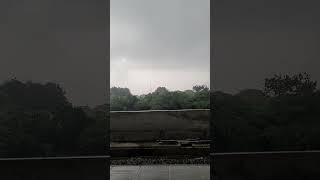 Heavy rains in Chennai Park Railway Station Chennairains rain funny [upl. by Kunz876]