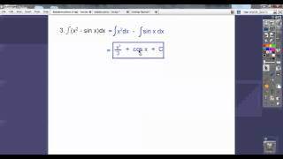 Antiderivatives with Trig Section 41 Part 2 [upl. by Noinatrad]