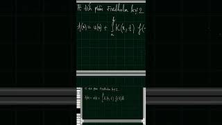 Fredholm integral equation type 2 integralequation mathematics [upl. by Ramburt]