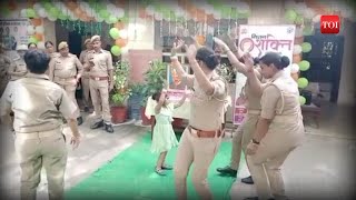 Female Cop dancing at Police station Video goes viral [upl. by Einotna937]