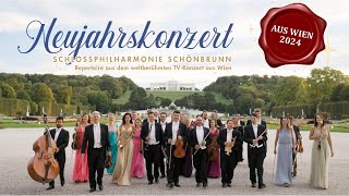 Neujahrskonzert 2024  Präsentiert von der renommierten Schlossphilharmonie Schönbrunn aus Wien [upl. by Jakoba]