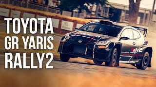 Toyota GR Yaris Rally2 Debut 2024 Toyota WRC Rally Monte Carlo [upl. by Orsa]