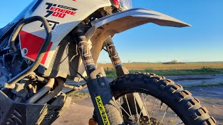 First Offroad Test Tenere 700 Tractive Rally XTreme Suspension on Enduro Track [upl. by Dott]