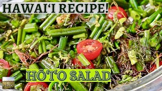 Hō‘i‘o Salad fiddlehead fern POPULAR HAWAII RECIPE  Eat And Be Eaten [upl. by Akeryt]