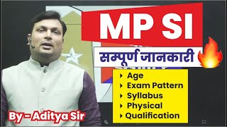 MP SI Vacancy  MPSI Syllabus Age Qualification Exam Pattern by Aditya Sir Winners [upl. by Neelloc468]