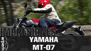 Yamaha MT07  español  2014  Videoprueba [upl. by Gwyn418]