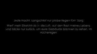 Casper  Im Ascheregen Lyrics Video [upl. by Anyrak]