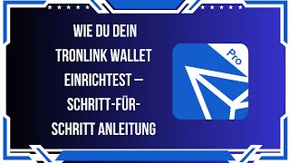 Wie du dein TronLink Wallet einrichtest – SchrittfürSchritt Anleitung [upl. by Bendix932]