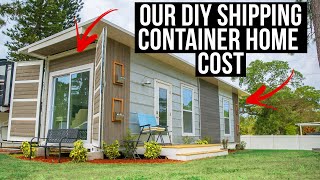 What This 40 ft Container Home Cost to Build Contractor Costs [upl. by Attelrak]