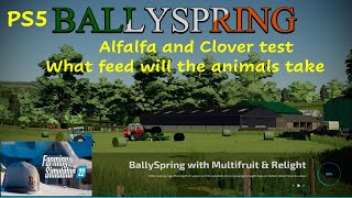 FS22… BallySpring Alfalfa and Clover test… Farm Sim22 and PS5 Console [upl. by Fiedler]