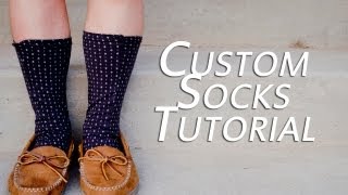 DIY How to make Socks  From Scratch 2 [upl. by Ahsitul962]