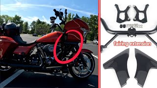 FAIRING EXTENSION FOR 2024 ROAD GLIDE unboxing and installation [upl. by Micki207]