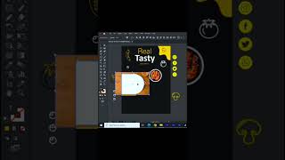 How to Design Restaurant Food Flyer Design in Adobe Illustrator [upl. by Guinevere]