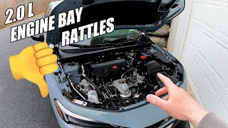 20222024 Civic Engine Bay Rattles  20L 6MT [upl. by Tali267]