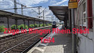 Züge in Bingen RheinStadt Teil4 deutschebahn trainspotting [upl. by Rick824]