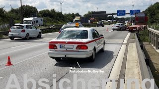 Unfallhilfe auf der A1 26072017 [upl. by Denver927]